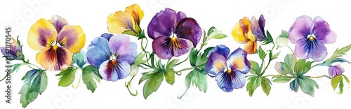 Vibrant Floral Border