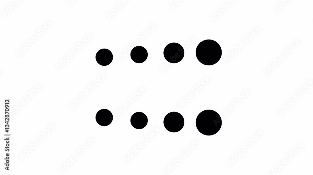 horizontal cell dot animated loading motion graphic alpha channel loop video design horizontal cell dot animated loading motion graphic alpha channel loop video design
