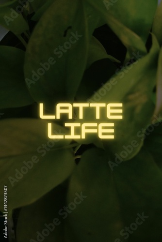 Text style effect for t-shirt design and coffee shop banner