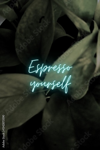 Text style effect for t-shirt design and coffee shop banner