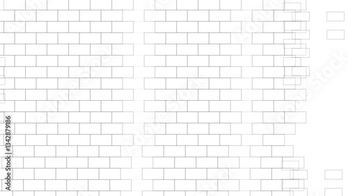 White brick wall background pattern . building architecture brick wall concrete abstract backgrounds .