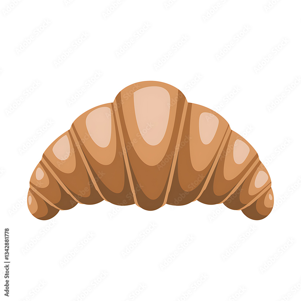 Realistic croissant illustration in PNG format without background, delicious French pastry with golden flaky layers
Realistic croissant illustration in PNG format without background, delicious French pastry with golden flaky layers