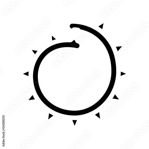spikes accessories diy fashion handmade glyph icon vector illustration
