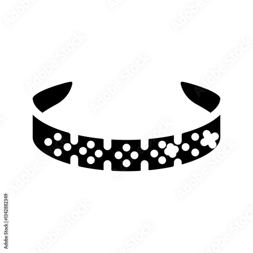 rhinestone accessories diy fashion handmade glyph icon vector illustration