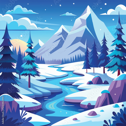 Illustration Winter Season