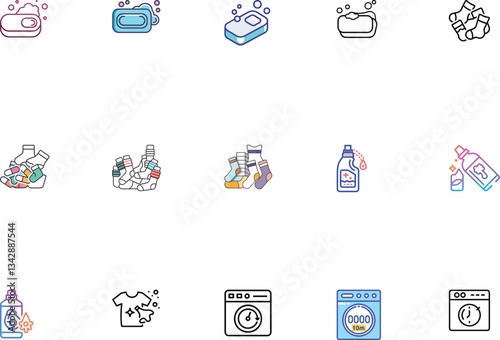 Landry Icon Pack Unique Laundry And Cleaning Icon.