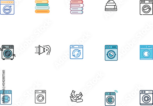 Landry Icon Pack Unique Laundry And Cleaning Icon.