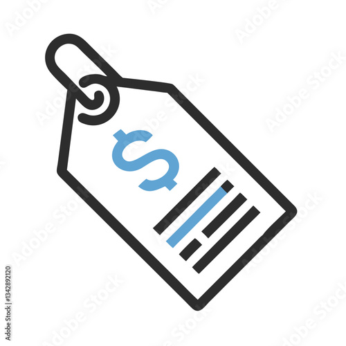 Price tag icon with dollar sign for product pricing