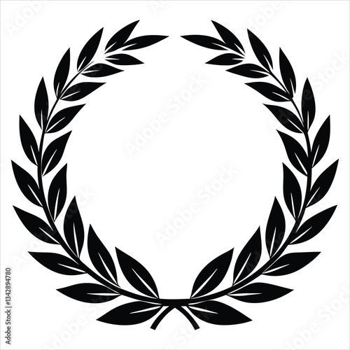 olive leaf silhouette vector illustration, olive illustration plant silhouette leaf logo branch icon fruit outline tree food green oil natural nature organic leaves greek shape mediterranean botanical