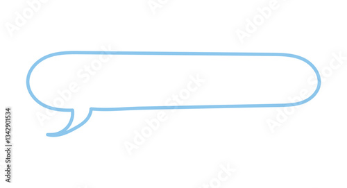 カクカクした手書きのフキダシ