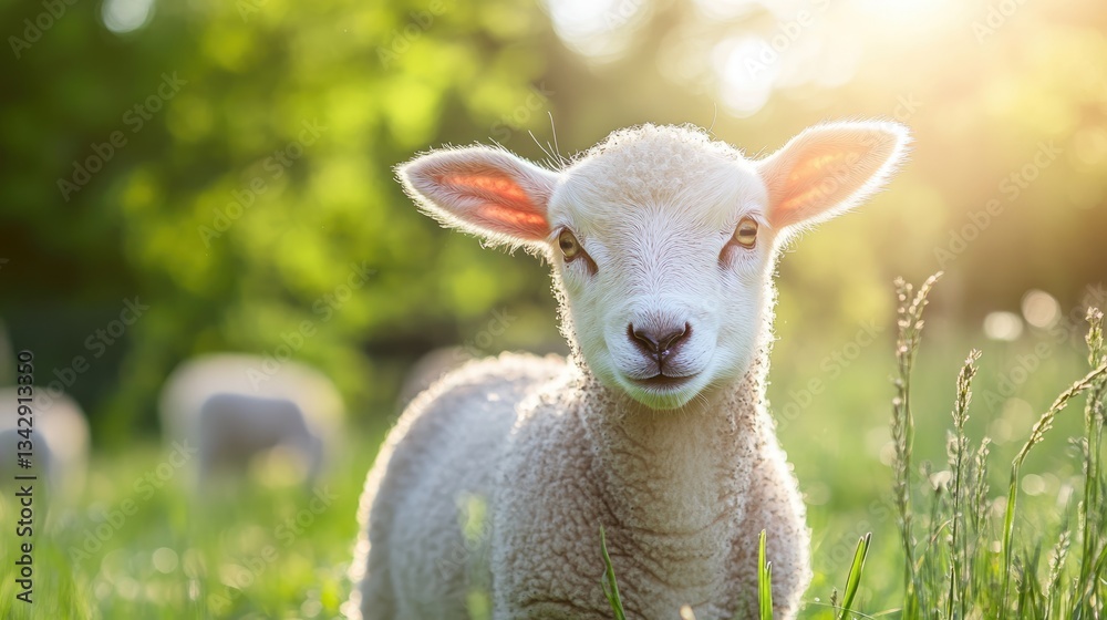 Lamb in the Field of Grass Lamb in the Field of Grass