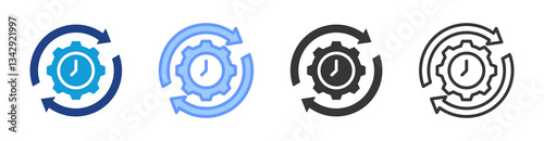 Iterative icon set multiple style collection
