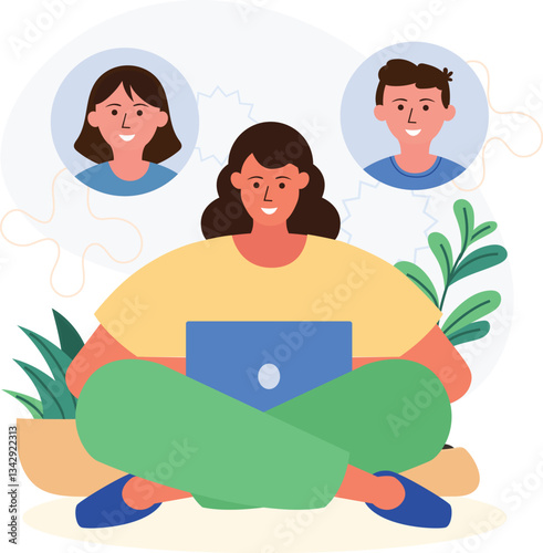 Team People Working On a Business