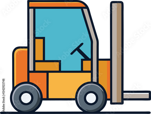 Forklift Vector Illustration

