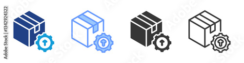 Product Development icon set multiple style collection