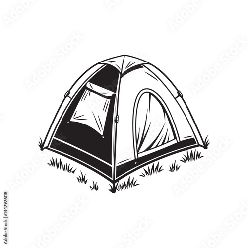 camping in the mountains