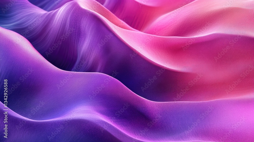 Obraz premium Colorful textured fabric draped creating abstract flowing visual effects