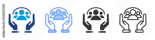 Inclusion icon set multiple style collection