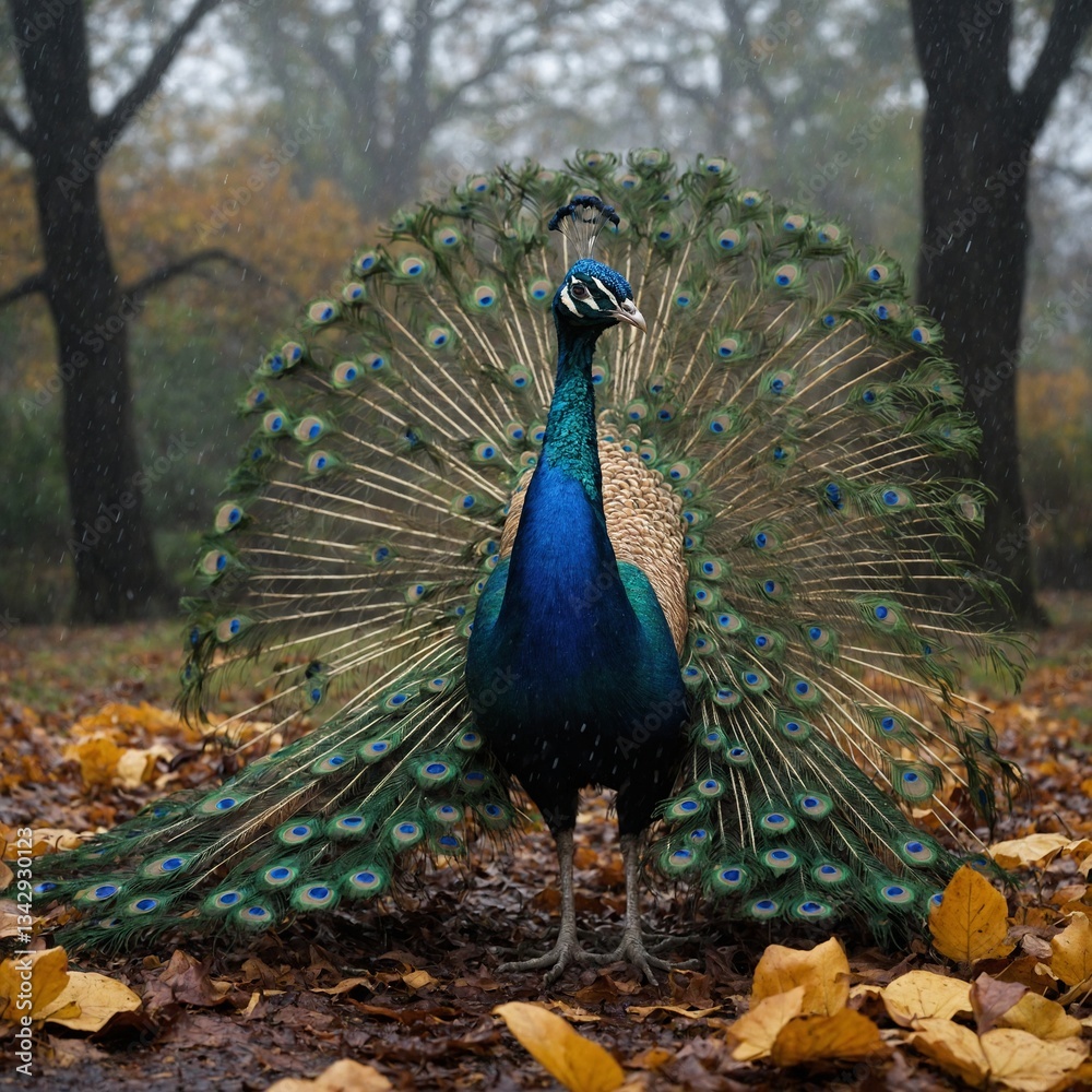 Obraz premium peacock with feathers