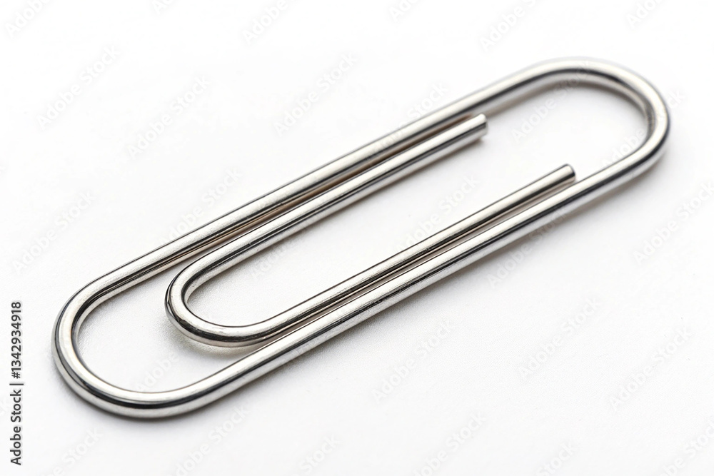 Paper clip, isolated on the white Paper clip, isolated on the white