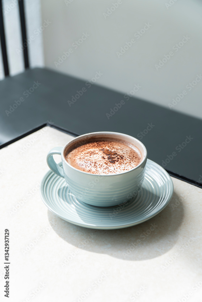 Fototapeta premium A cup of Coffee Chocolate Matcha hot iced cafe