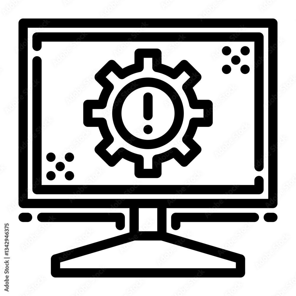 Help Desk Icon in Outline Style. Line Art Help Desk Icon in Outline Style. Line Art