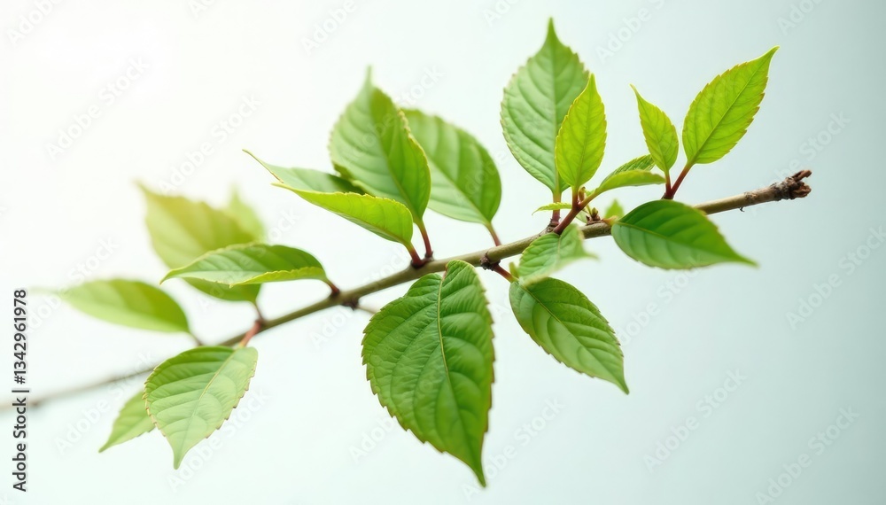 Single branch with intricate details on white background, detail, stem, nature Single branch with intricate details on white background, detail, stem, nature