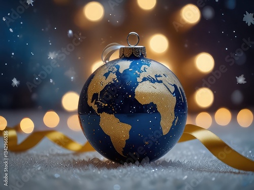 globe on a blue background, christmas globe on a blue background, christmas ball on a christmas tree, christmas ball on a white background
