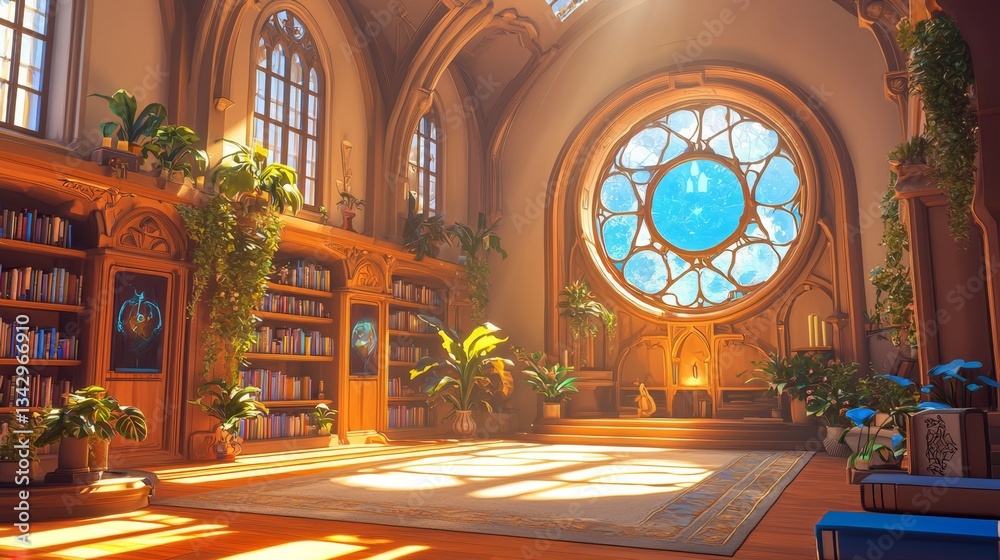 Fototapeta premium A bright and inviting room filled with natural light.