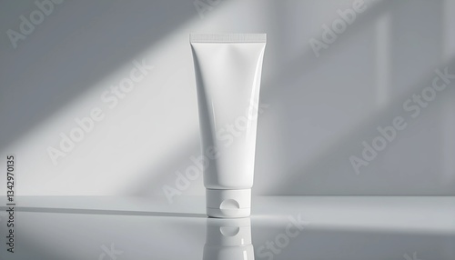 tube of cream on black background