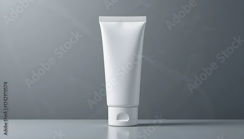 tube of cream on white background