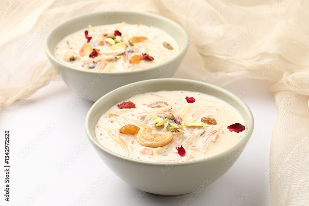 Sheer khurma or sheer khorma is a festival vermicelli pudding prepared by Muslims on Eid ul-Fitr and Eid al-Adha in Pakistan, Afghanistan, India and parts of Central Asia. Sheer khurma or sheer khorma is a festival vermicelli pudding prepared by Muslims on Eid ul-Fitr and Eid al-Adha in Pakistan, Afghanistan, India and parts of Central Asia.