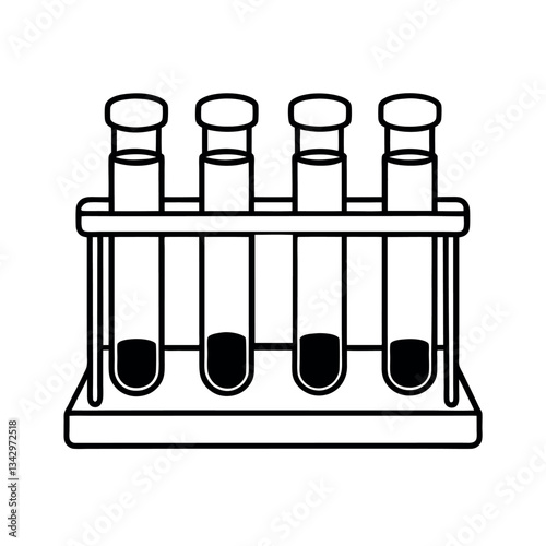 test tubes with chemicals