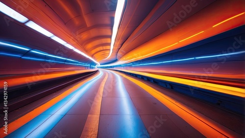 Wallpaper Mural A blurred perspective of a colorful, Torontodigital.ca