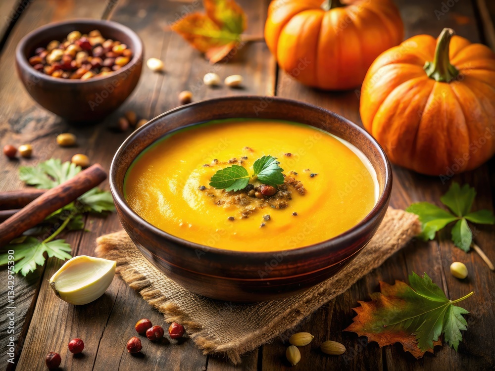 Creamy butternut squash soup: a taste of autumn. Stunning photos capture its comforting essence. Creamy butternut squash soup: a taste of autumn. Stunning photos capture its comforting essence.