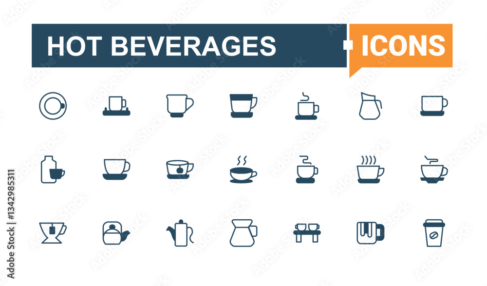 Hot Beverages linear icon. Containing menu, bean, herb, ice, vending and more. Coffee And Tea related icon set. Minimal thin line web icons set. Pixel perfect. Vector collections. Hot Beverages linear icon. Containing menu, bean, herb, ice, vending and more. Coffee And Tea related icon set. Minimal thin line web icons set. Pixel perfect. Vector collections.