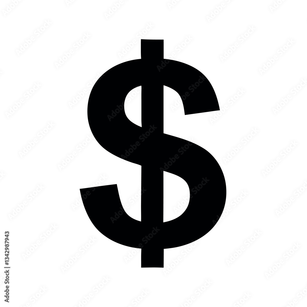 golden dollar symbol vector illustration golden dollar symbol vector illustration