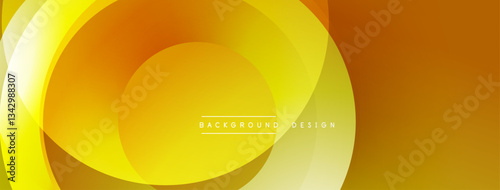 Background design with overlapping circular shapes, featuring smooth gradients and soft lighting effects, creating a dynamic abstract composition