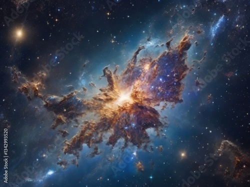 space background with stars and nebula