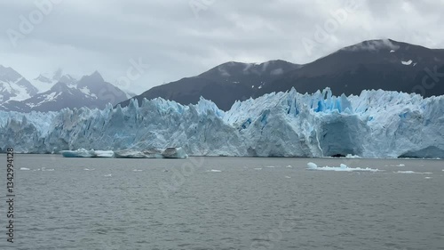 Sailing along Perito Moreno Glacier