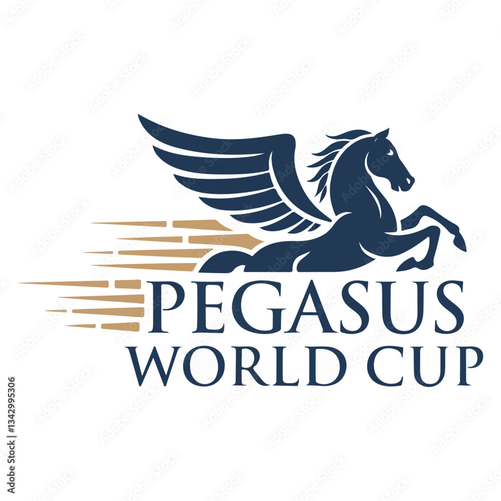 Fototapeta premium Regal Vector Logo for Pegasus World Cup Invitational
