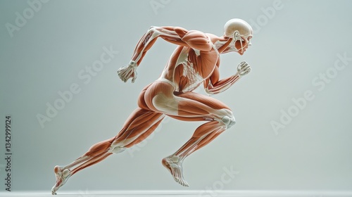 anatomy of a running human