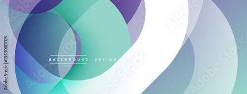 Abstract background with layered translucent gradient shapes
