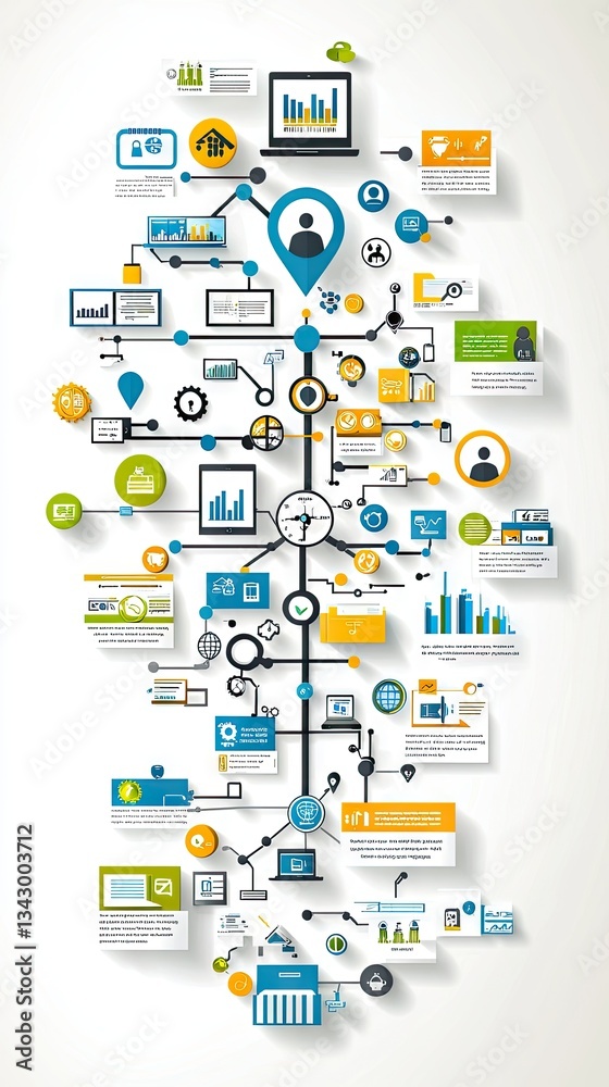 Abstract network graphic business diagram Abstract network graphic business diagram