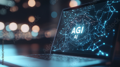 AGI AI Laptop: A laptop dis...