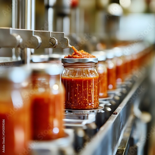 Factory Sauce Jar Filling Line.