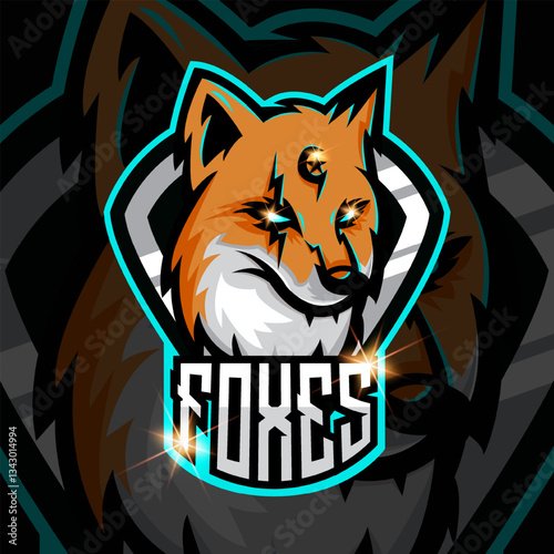 fox head logo for sport or esport team