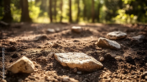 Wallpaper Mural Ancient artifacts emerging from the earth, a glimpse into forgotten history and timeless discoveries Torontodigital.ca