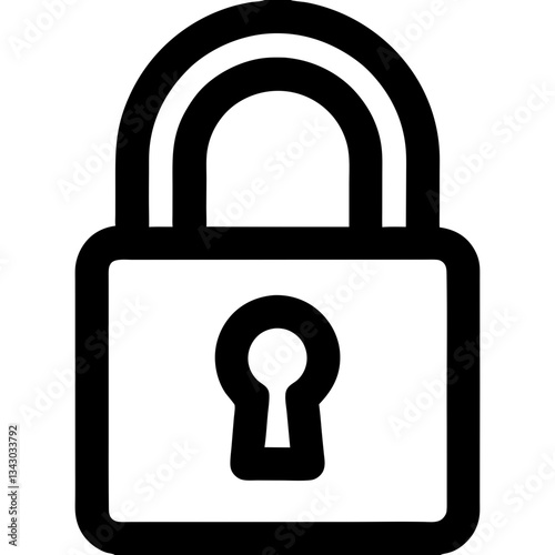 lock icon vector illustration