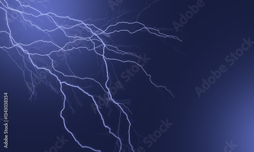 lightning in the sky